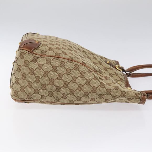 GUCCI GG Canvas Tote Bag Beige Gold - Picture 4 of 16